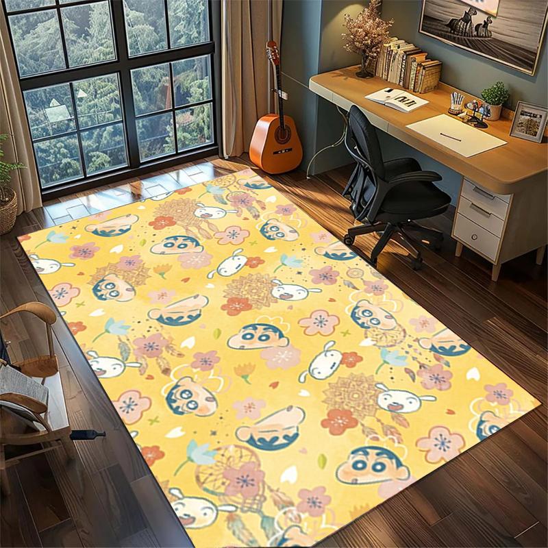 

Bedroom Crayon Shin-chan Carpet Large Area Non Slip Washable Floor Mat Gamer Room Decor 60x90cm