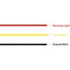 HDBUBALUS Motorcycle Flush Fork Turn Signals Brackets Shock absorber LED Running Side Lamp For Harley Touring Street Glide Road King 1998-2025
