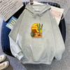 Women's Fleece Hoodie Hooded Top for Autumn and Winter Ladies Pattern Print Long Sleeve Pullover Sweatshirt