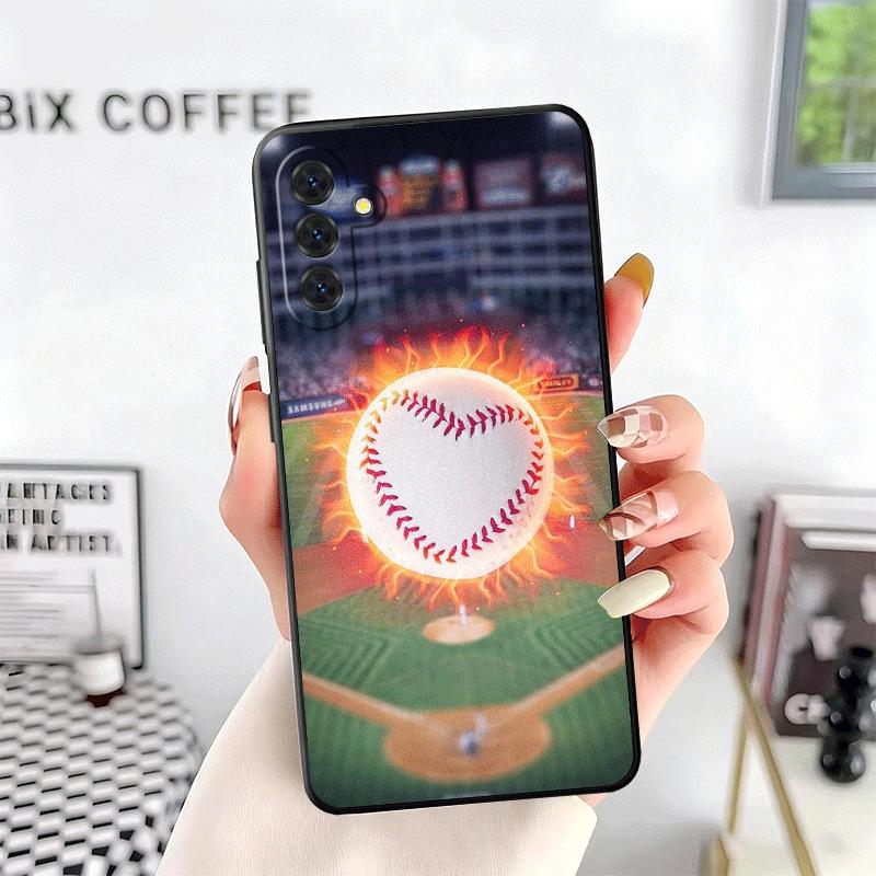 Baseball Sport Soft Phone Case for Samsung A17 A37 A57 A16 A26 A36 A56 A15 A25 A35 A55 A14 A24 A34 A54 A13 A23 A33 A53 A52 A12