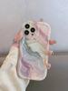 Square marble pattern is suitable for Apple 17 mobile phone case iPhone16 Japan, Korea, 14 Europe, America, 13 personality 12 new models 15