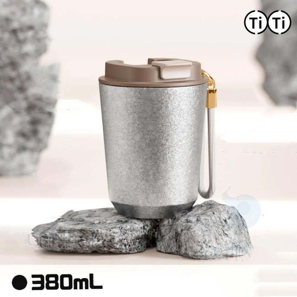 Thermal Insulated Coffee Travel Mug with Lid Leakproof Titanium Liner Tumbler for Hot And Cold Drinks