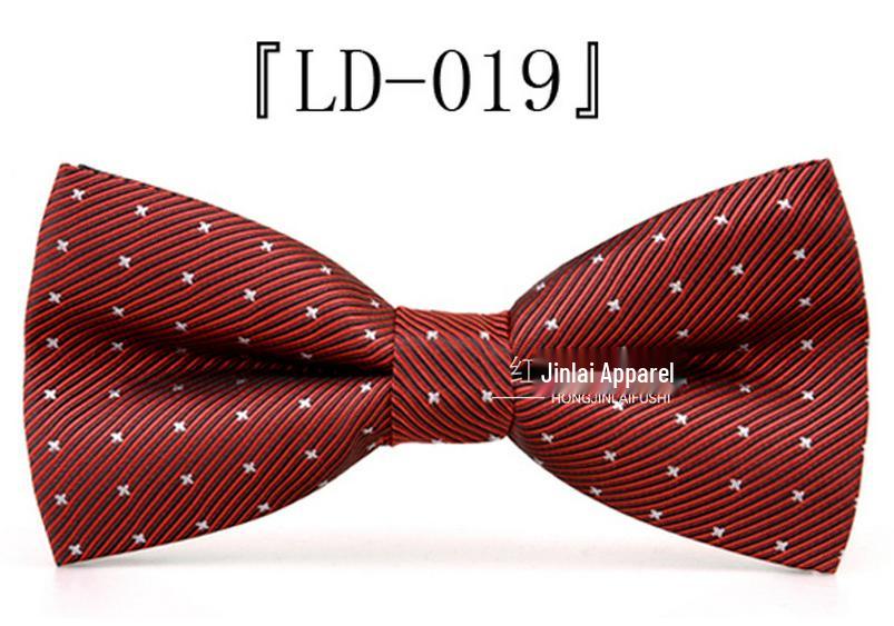 Korean Style Double Layer Polyester Bow Tie for Men & Women – Ideal for Weddings & Formal Events