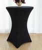 Tablecloth Cover Cocktail Bar Table 80 Black