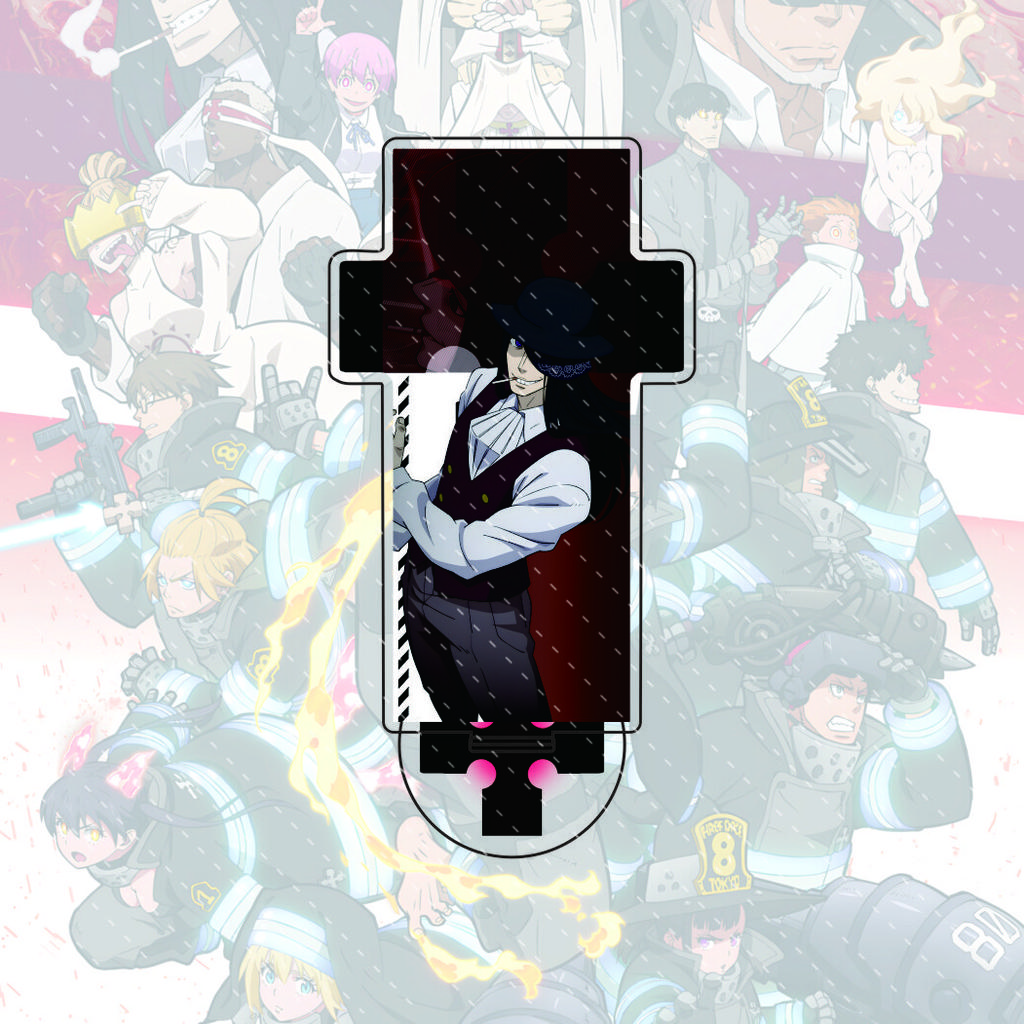 Anime Fire Force Enn No Shouboutai New 15cm Acrylic Stand Figure Standing Model Desktop Decoration Gift
