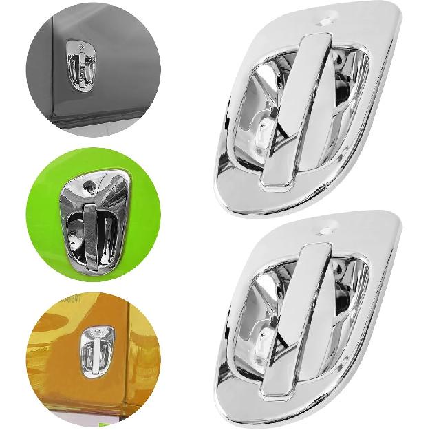 Set Chrome Door Handle Cover Fit For 2008-2017 Freightliner Cascadia Left & Right