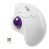Ewin Trackball Bluetooth Dual Simultaneous Connection To 3 Wireless Trackball Thumb Silent High Ergonomic Instant 7 Buttons Compatible with Mouse, &