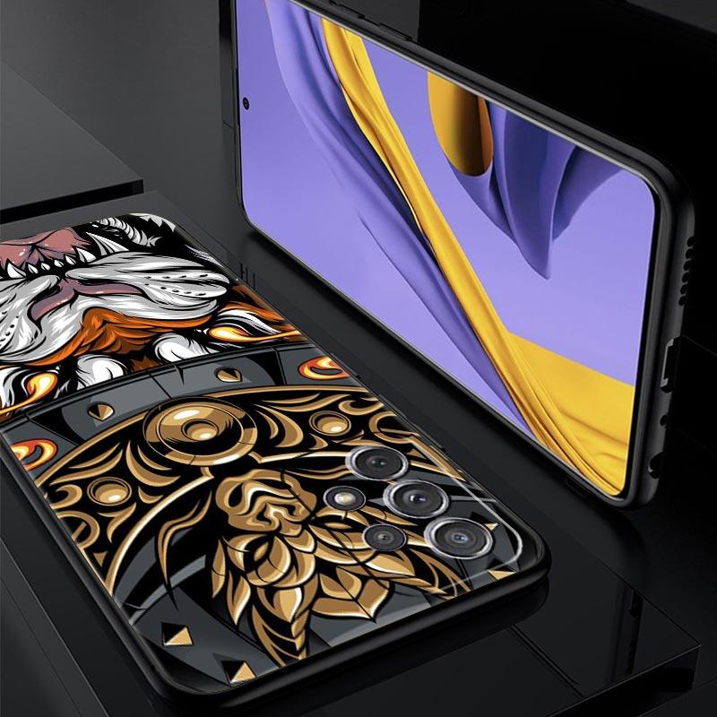 Japan Samurai Oni Mask Phone Case For Samsung Galaxy A17 A07 A55 A35 A25 A15 A05 A33 A31 A23 A21s A13 A41 A73 A53 A51 A71 Cover