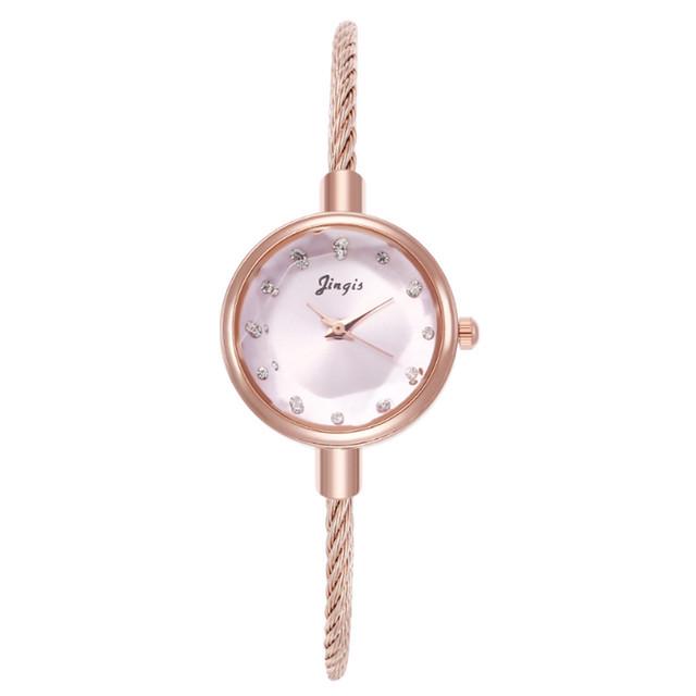 Trendy Women's Candy Color Alloy Quartz Bangle Watch
