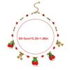 Sweet Cherry Inspired Necklace Stainless Steel Pendant Spring Summer Jewelry Gift Adjustable Chain For Daily Wear