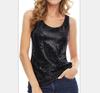 Women's Shine Sequins Decorative Vest Waist Type