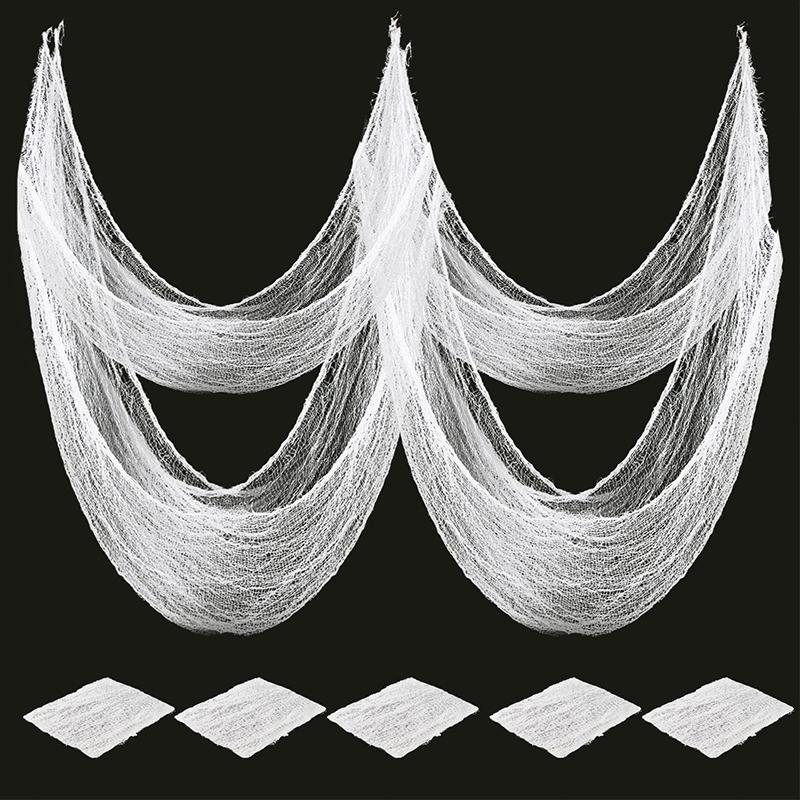 

Хэллоуин Декоративные ткани Странные Хэллоуинские украшения Развевающиеся Внутренние украшения Ужасная марля 76x190см 5pcs