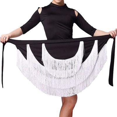 Quastenrock, lateinamerikanisches Tanzkleid für Erwachsene und Frauen, unregelmäßiges Tanzkleid