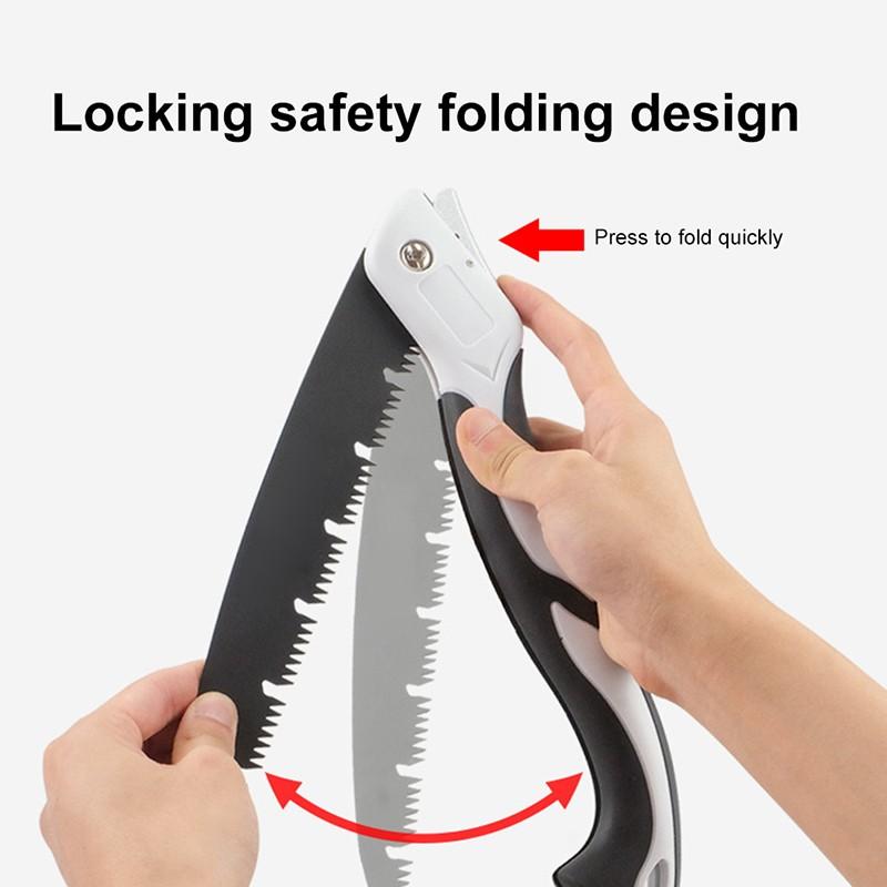 43cm 47cm 53cm Ağaç İşleme Katlanabilir Testere 3 Yan Taşlama Teflon Antipas Kaplama Günlük Testere Ağaç Düzelticiler Kamp için