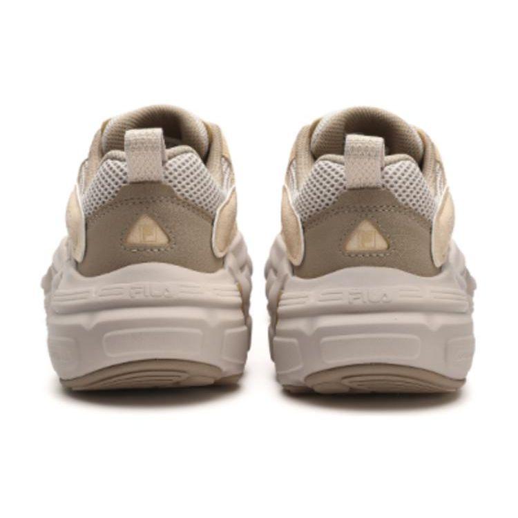 Fila Et Asymmetrical Fabric Synthetic Leather Low-Top Casual Shoes Women Sneaker Silver-Cloud-Gray F12W342109FSM