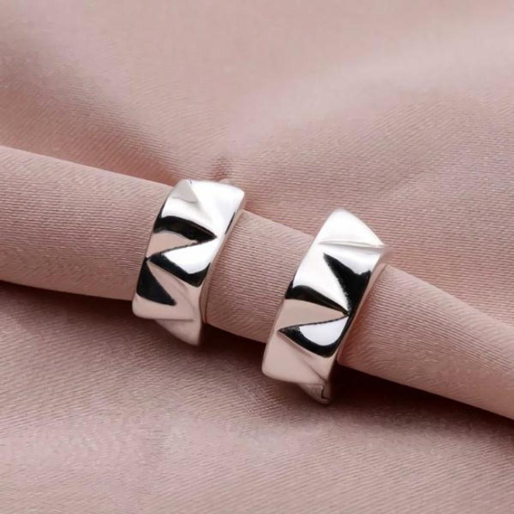 Women's Accessories Bold Curved One-Touch Earrings