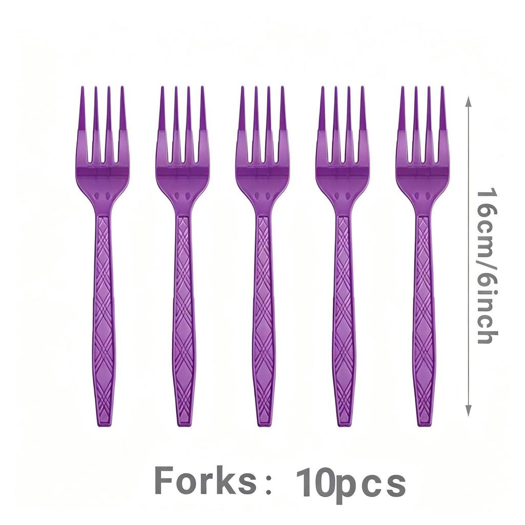 Unicorn Party Disposable Tableware Set: Plates, Cups, Napkins, Tablecloth, Cutlery - Spoons & Forks for Birthday Celebrations