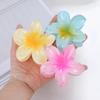 Fermaglio per Capelli Acrilico a Forma di Fiore Grande 8cm Sfumato per Donne Fermagli Dolci Pinze per Capelli Pinze a Granchio Mollette Accessori per Capelli Hawaiani