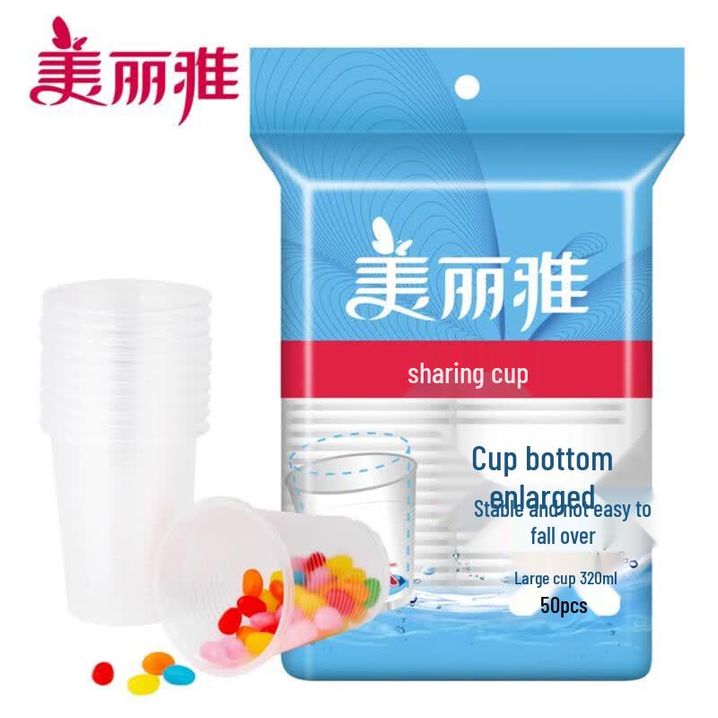 MARYYA Thickened Disposable Plastic Sharing Cups