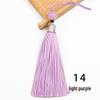 8cm Beaded Ice Silk Tassel Pendant for Hats & Bookmarks - Fine Thread Design, Free Shipping