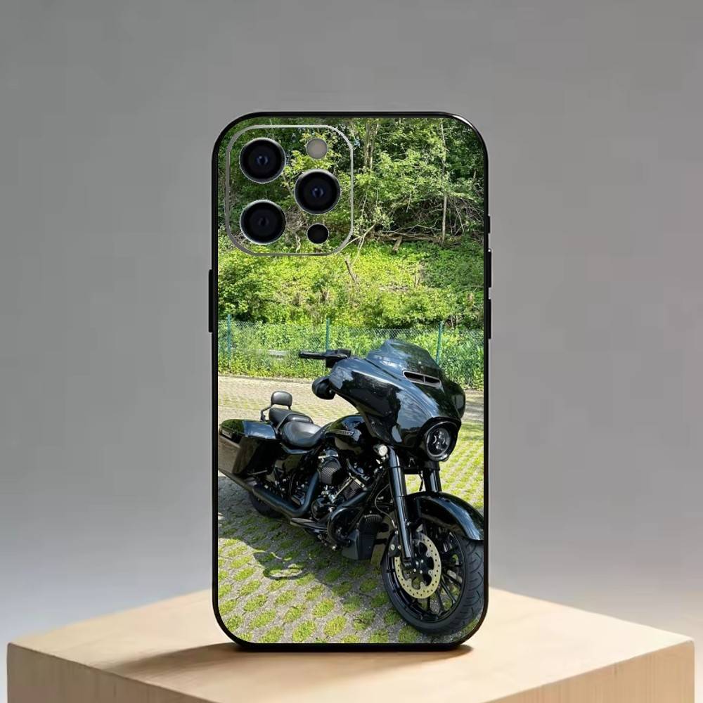 Street Glide   Phone Case For iPhone 17,16,15,14,13,12,11 Plus,Pro Max,XS,Soft Silicone Black Cover