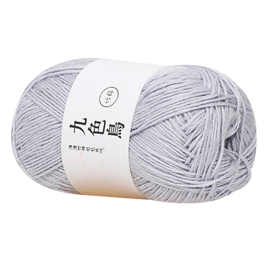  Charcoal Cotton Baby Line Fine Wool Crochet Diy Children Cotton Yarn