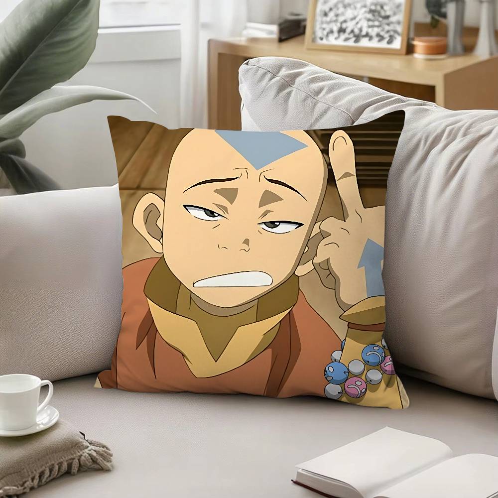 A-Avatar The Last Airbender Throw Pillow Covers Pattern Cushion Cover Suitable For Sofa Bedroom Car Pillow Cover