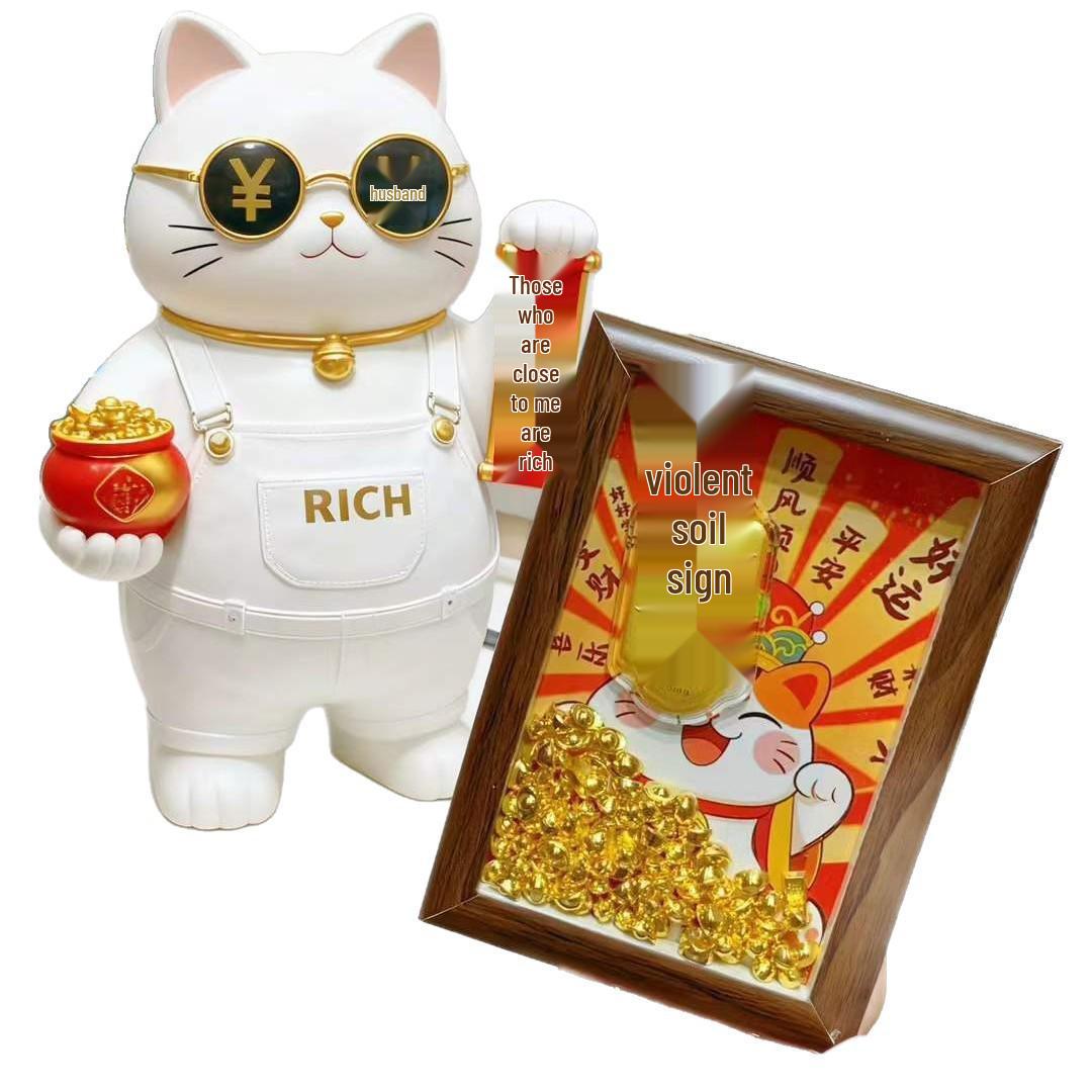 Year of the Horse Gold Wealth & Prosperity Photo Frame - Desk Gift 6-inch approx. 12*17 cm