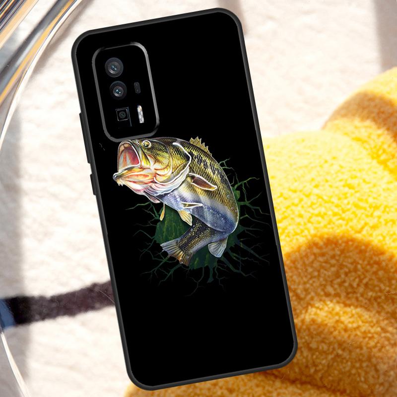 Bass Fishing Case For POCO X6 M6 X3 Pro X5 F3 F5 M5s Xiaomi 13 14 Ultra 12 Lite 11T 12T 13T Pro Cover