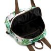 Women's Tropical Floral Nylon Backpack - Lightweight Multi-way Shoulder Bag for Travel & Daily Use