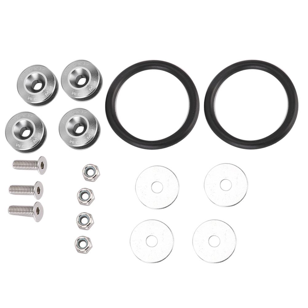 

Красочные быстроразъемные крепления, комплект резиновых колец для автомобильного бампера, грязезащитная крышка багажника (титан)