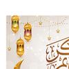 Mubarak Backdrop Decoration Eid Banner Ornament Hanging Ramadan Photo Background for Indoor