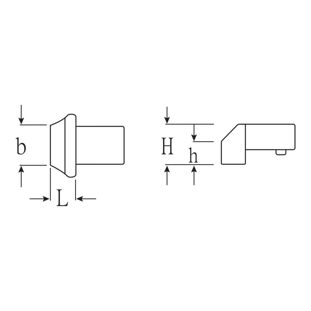 STAHLWILLE Torque Wrench with Interchangeable Blank End for 22 X 28mm Joints Head, 737/100,