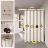 Bohrfreies faltbares Duschvorhang-Set mit Stange