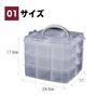 EINEY Beyblade Storage Clear Storage Parts Small Item Miscellaneous Transparent Holds 30 Items Box, Dividers, Case, Box, Storage, Storage,