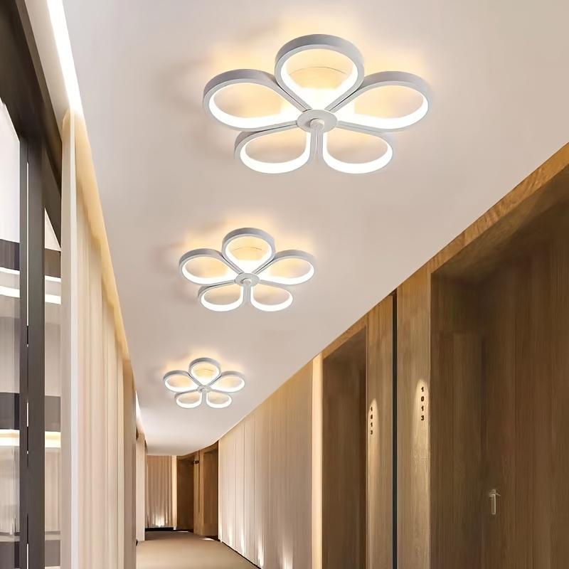 

Современный минималистский потолочный светильник в форме цветка сливы и светильник для прохода белый