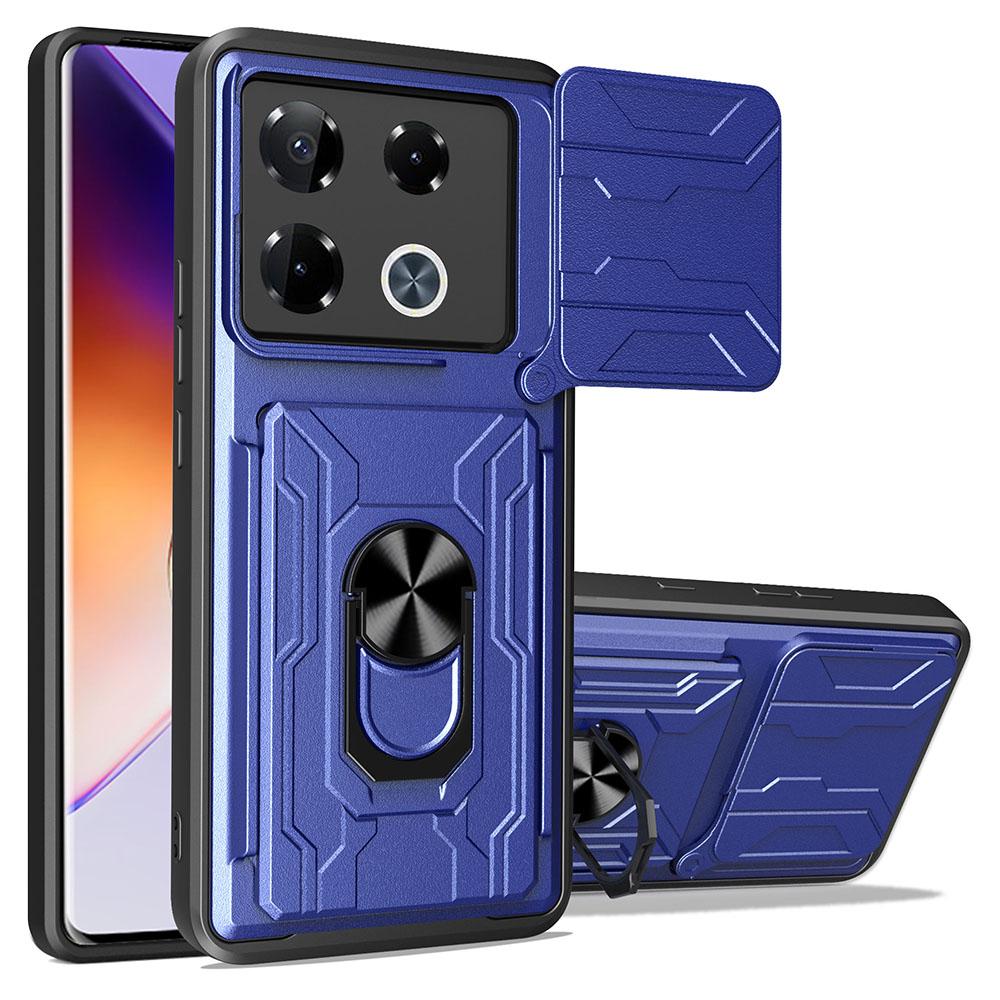 Phone Case For Infinix Note 40 Pro+/Note 40 Pro 5G/4G PC+TPU Kickstand Back Cover with Camera Slider