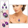 Tourmaline Set Gemstone Gift Wedding Party Bi-Color Pendant,Earring,Ring