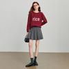 Chuyu Women's Colorblock Botanical Jacquard Knit Top