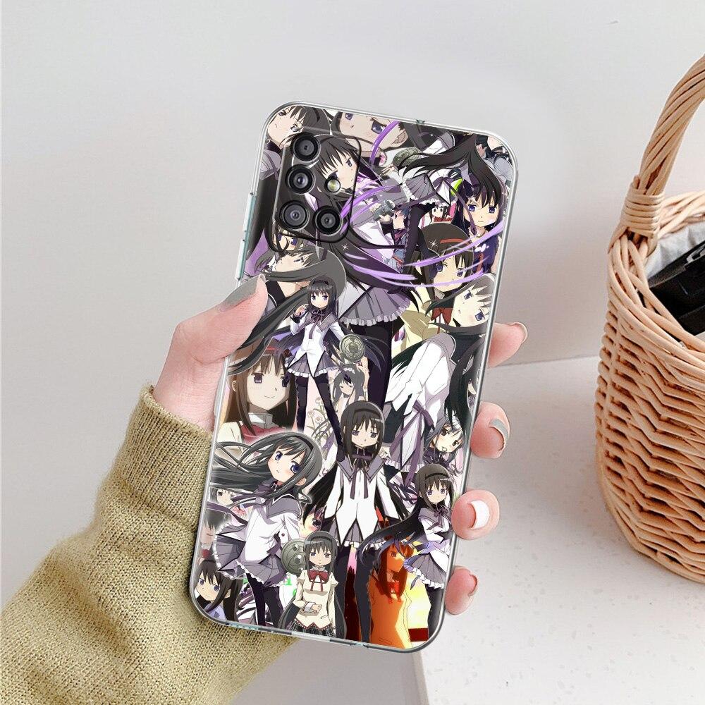 Anime Puella Magi Madoka Magica Phone Case For Samsung Galaxy A51 A71 A21S A12 A11 A31 A41 A52 A32 5G A72 A01 A02S Clear Cover