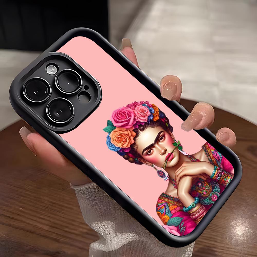 A-Art Frida Kahlo Phone Case For IPhone 17 Pro Max 15 Pro 16 14 Plus 12 13 Mini 11 Pro Shockproof Soft Cover