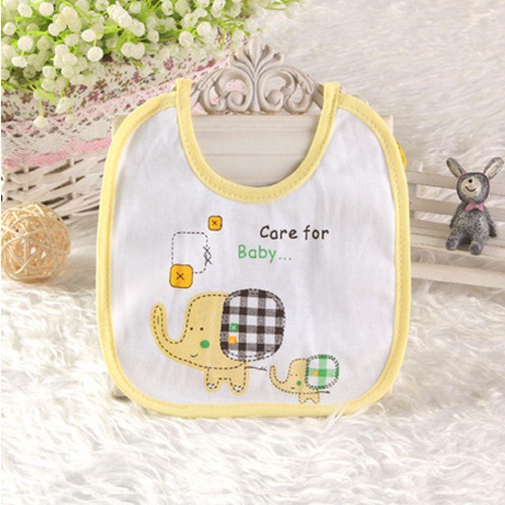 

Girls Cotton Elephant Print Baby Bibs Towel Burp Cloth Gift