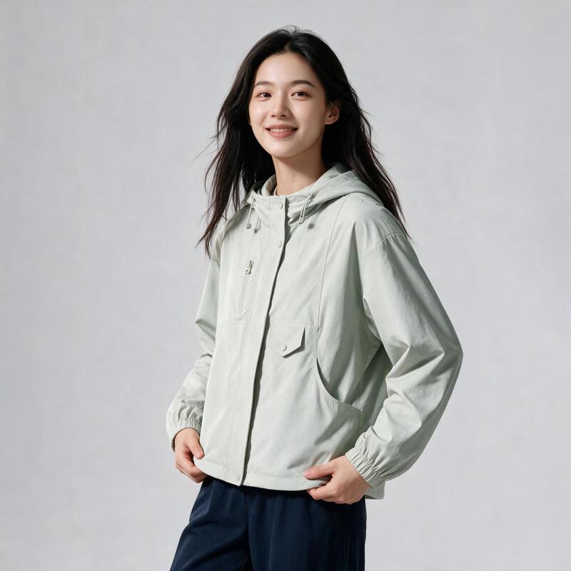 Women's Casual Loose Hooded Jacket