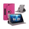 Husa Universală din Piele pentru Tabletă 7/8/9/10 Inch, Rotativă la 360 de Grade, cu Patru Cârlige