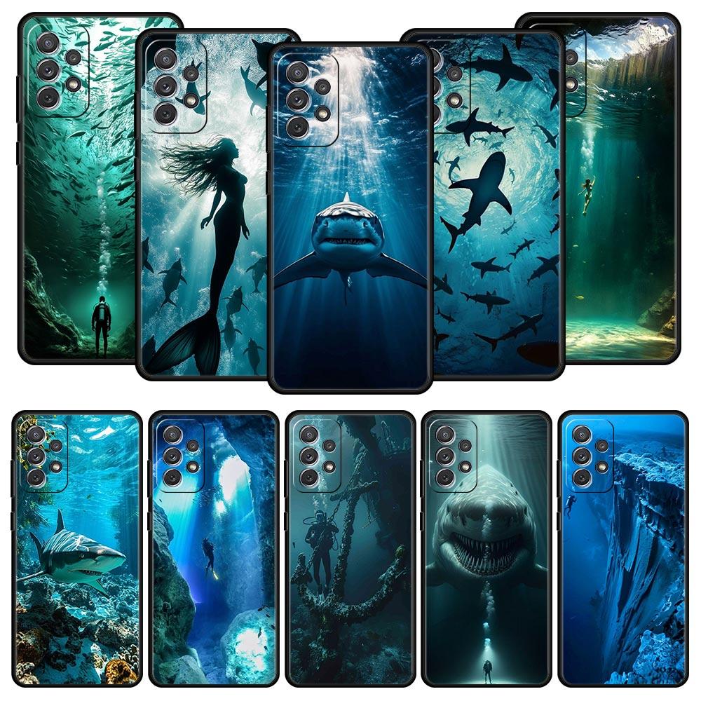 Scuba Diving Phone Case for Samsung A57 A37 A51 A71 A21S A17 A11 A15 A25 A41 A23 A33 A53 A73 A07 A05S A13 A35 A55 5G Cover