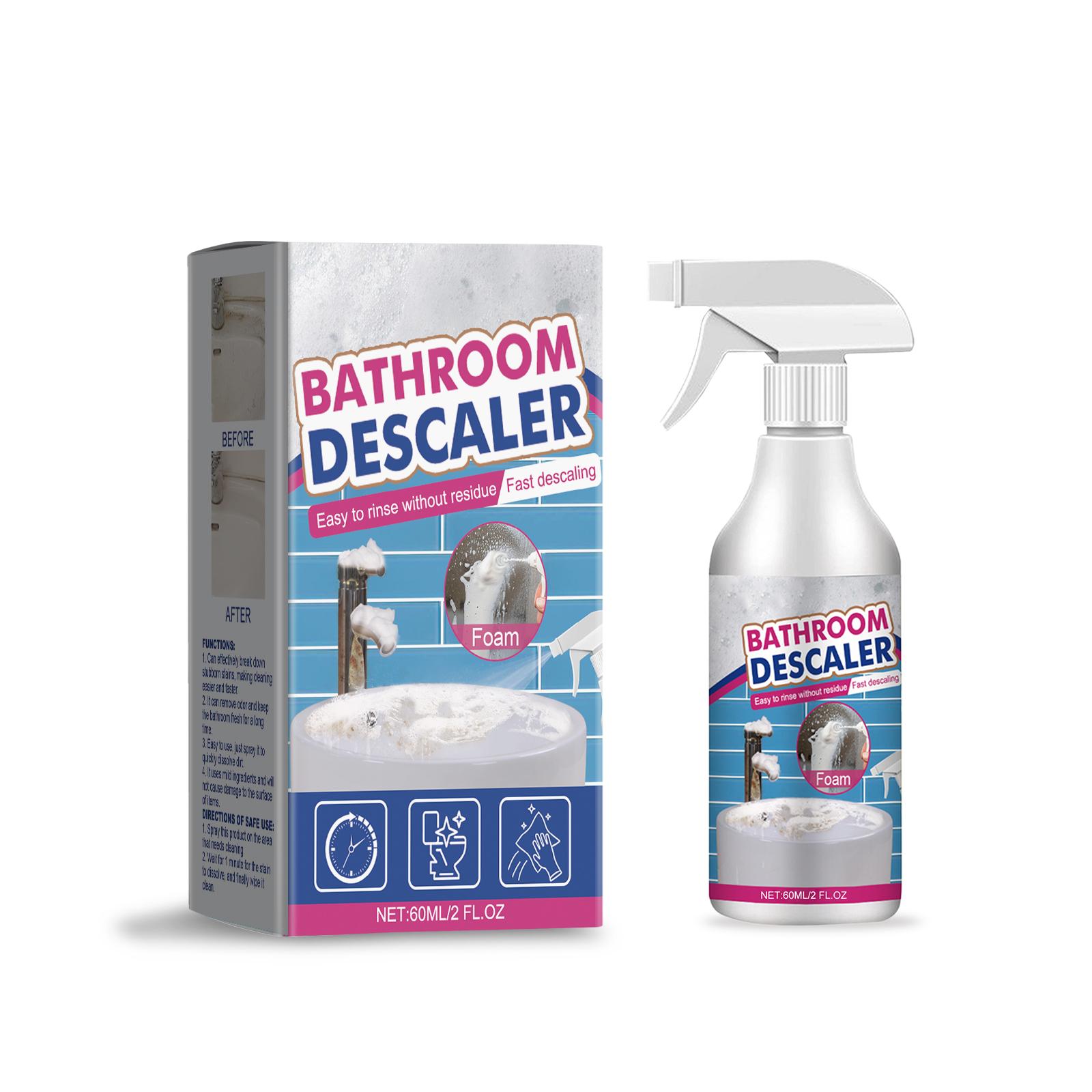 Bathroom Descaler Cleaner Spray For Shower Glass Tile Sink Tub Remove Hard Water Stains Fast Dissolve Dirt Household Cleaning Agent