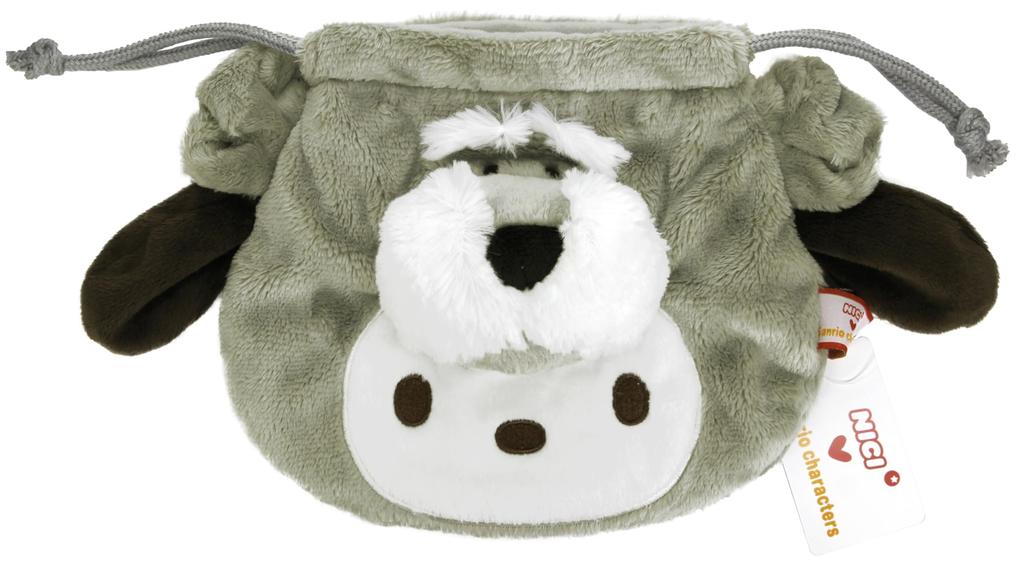 NICI x Sanrio Characters Figure Face Pouch Pochacco x Schnauzer