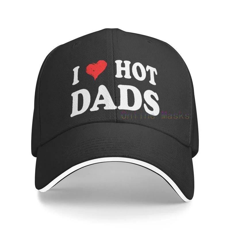 I Love Hot Moms Bucket Hat Unisex Adult I Heart Hot Moms Adjustable Baseball Cap Gift Hats Mesh Trucker Caps Unisex Womens