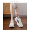 Casual Thick Sole Height Increasing Korean Style White Running Sneakers For Women