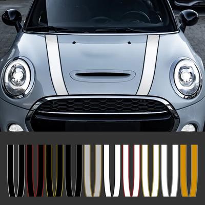 Naklejki Paski Dekoracyjne na Maskę Silnika Samochodu Dla Mini Cooper S JCW R55 R56 R60 R61 F54 F55 F56 F60 Countryman Akcesoria